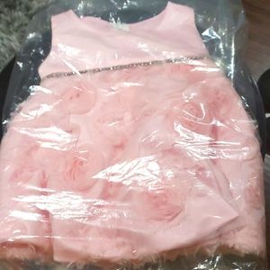 Pink princess dress for baby girl